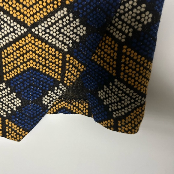 Maeve Kanara Anthropologie Knit Skirt Geometric Print Size 0P - Picture 7 of 7